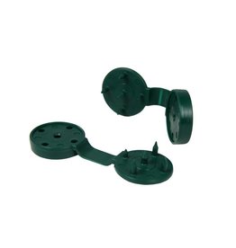 Fensonet Temporaclips   pour fixation temporaire de vos filets brise-vue Vert 20 pcs