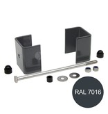 Fensofill EASYFIX brackets post 120x40 Anthracite 7016 5pc