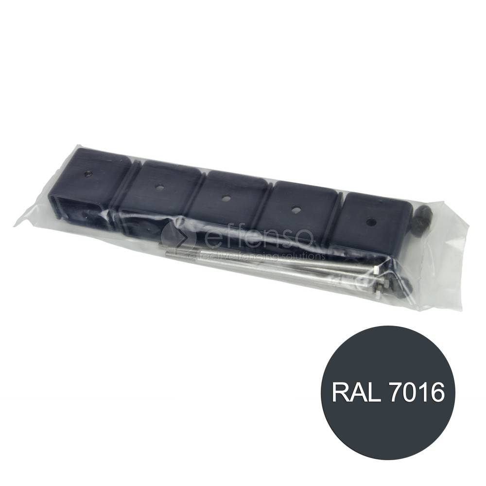 Fensofill EASYFIX brackets post 120x40 Anthracite 7016 5pc