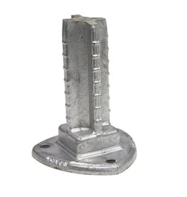 Effenso Pletina para poste cuadrado 60x60 mm