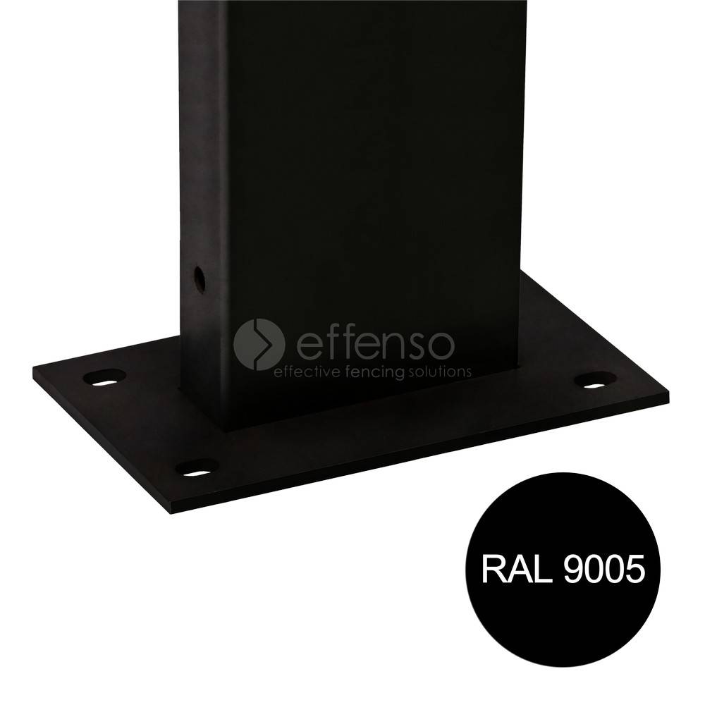 fensofill EASYFIX Pfosten Fussplatte H:205cm  RAL9005