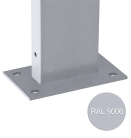 Fensofill EASYFIX Pfosten Fussplatte H:185cm  RAL9006