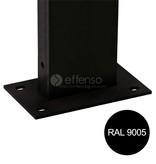 Fensofill EASYFIX Poteau platine H: 185cm RAL9005