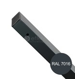 fensofill EASYFIX Paal voetplaat H:155cm  RAL9006