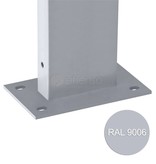 fensofill EASYFIX Pfosten Fussplatte H:105cm  RAL9006