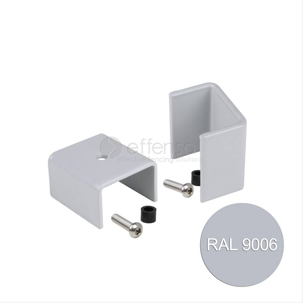 fensofill FENSOFIX Brackets post 120x40 RAL9006  10 pcs