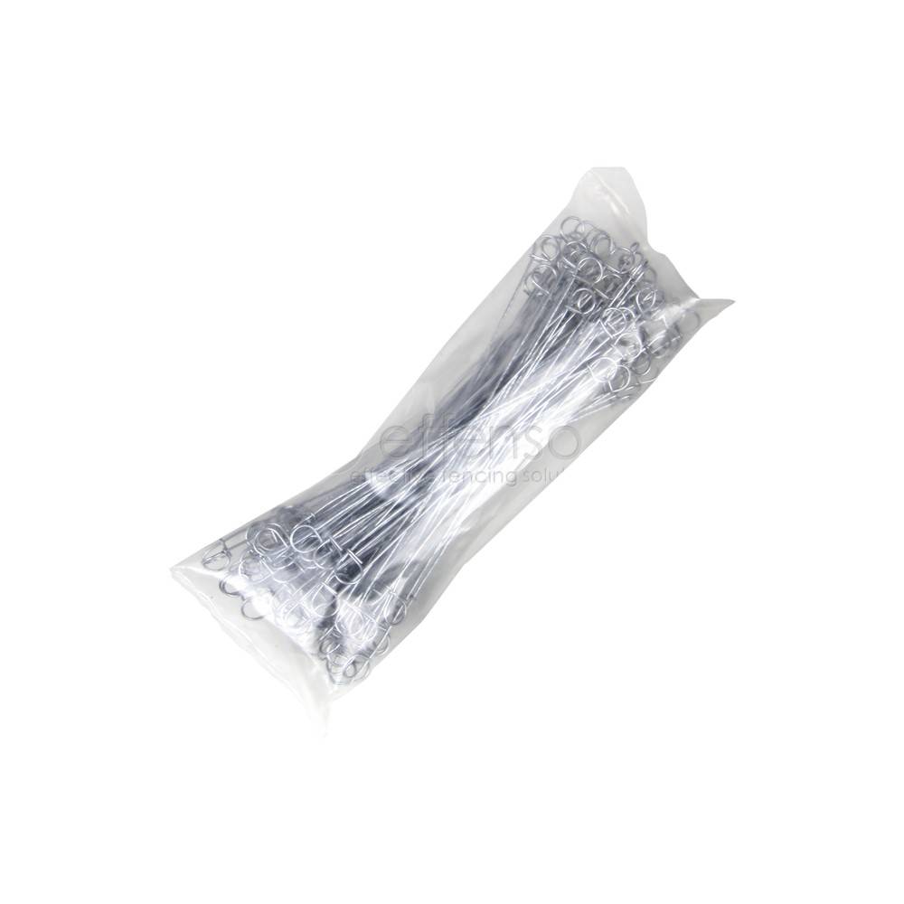Effenso Liens a boucles pour twister  1,10 x 200 mm par 100 galvanisé