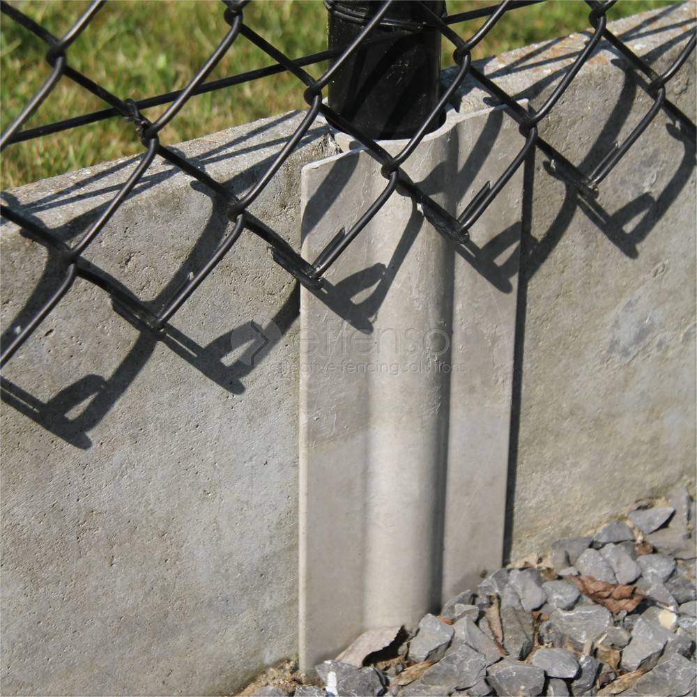 Effenso Betonplaathouder ronde paal 48mm h:28cm