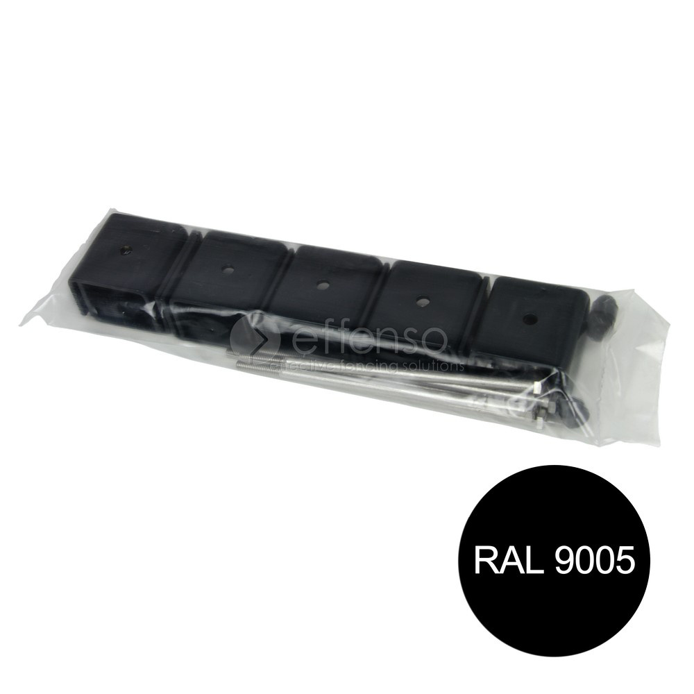 fensofill EASYFIX bügel pfost 120x40 Schwarz 9005 5st