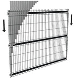 Fensoplate composite Fensoplate Composite Kit 3D M:50 H:203cm L:250cm V-Small Graphite Black