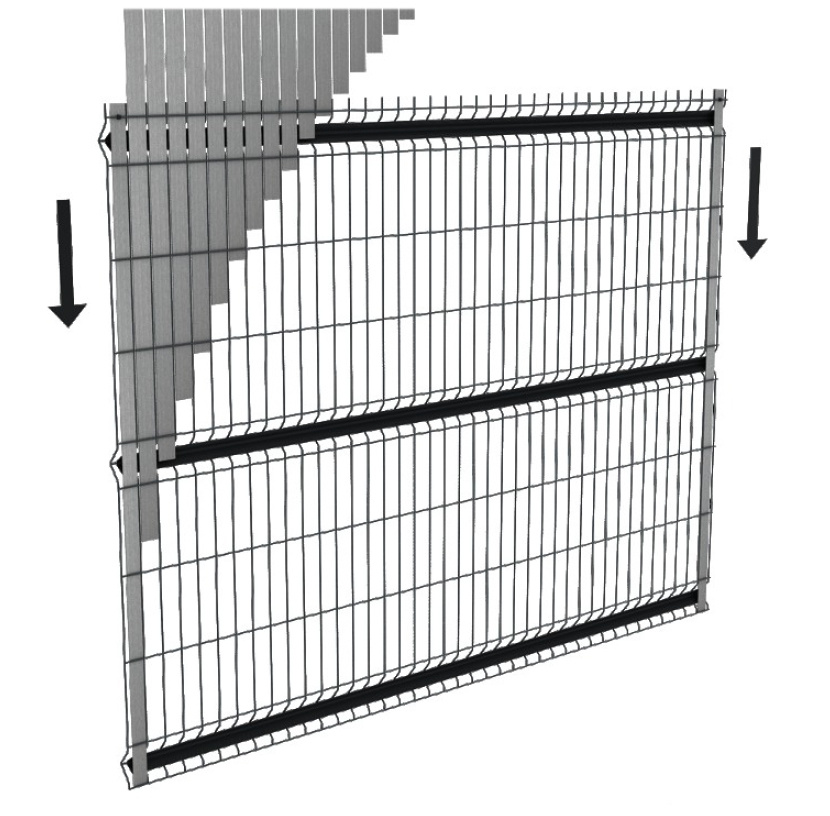 Fensoplate composite Fensoplate Composite Kit 3D M:50 H:123cm L:250cm V-Large Graphite Black