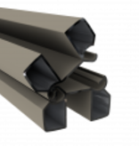 Duo Fuse Duo Fuse Paal 82mm ALU L:300cm graphite Black scharnierpaal