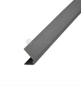 Fensoplate PRO V-profiel 49x27 Zwart 9005 L:250cm