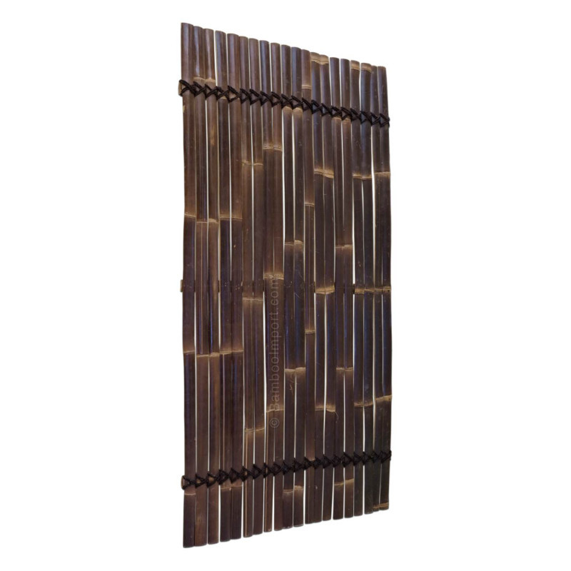Effenso Halfrond Bamboescherm nigra 4x8cm h:120 cm L:90 cm