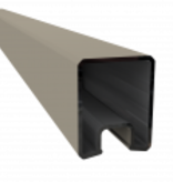 Duo Fuse Duo Fuse U-profiel ALU Betonplaat L:220cm Graphite Black