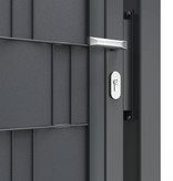 Fensoband End profiles gates 2D 8/6/8 RAL 7016 ( 4st + 14 clips )