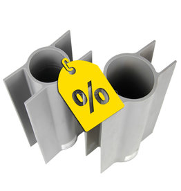 Effenso Betonplattenhalter Rundpfosten 48mm h:18cm