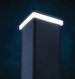 Fensolight Fensolight lightning square post 80x80 RAL 7016