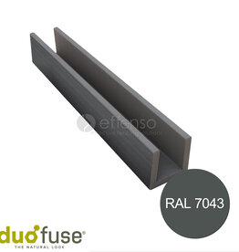 Duo Fuse Topprofiel ALU LAMEL Graphite Black 40mm 200cm