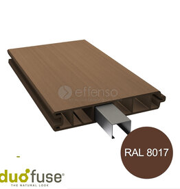 Duo Fuse Vlakke plank tand en groef L:180cm tropical brown