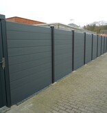Recyfence Recyfence tand & groef h:20 x L:184 x d:4 Donkergrijs