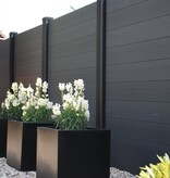 Recyfence Recyfence lengüeta y ranura h:20 x L:184 x d:4 Gris claro