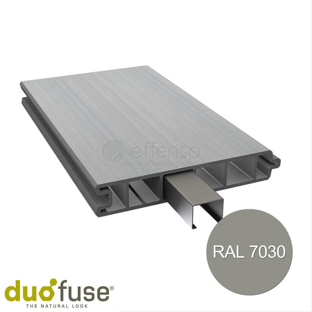 Duo Fuse Duo Fuse Vlakke plank tand en groef L:200cm stone grey