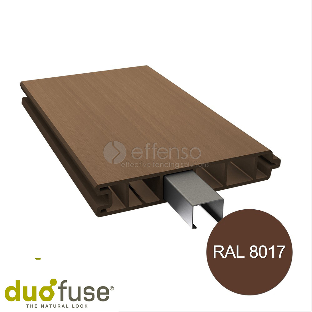 Duo Fuse Vlakke plank tand en groef L:200cm tropical brown