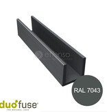 Duo Fuse U-profiel 40mm L:202cm graphite black