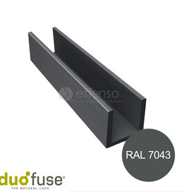 Duo Fuse Duo Fuse U-profiel 40mm L:202cm graphite black