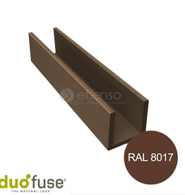 Duo Fuse Duo Fuse U-profiel 40mm L:202cm tropical brown