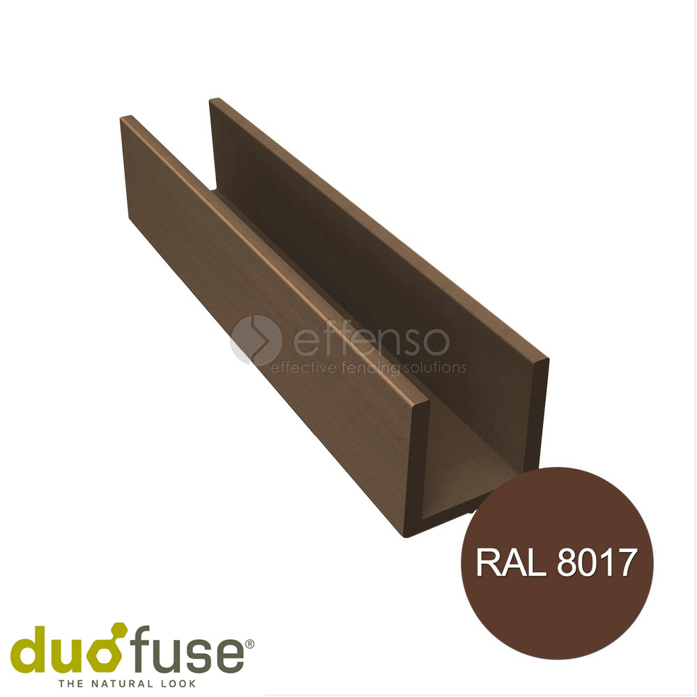 Duo Fuse Duo Fuse U-profiel 40mm L:202cm tropical brown