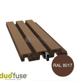 Duo Fuse profielplank 200mm L:200cm tropical brown