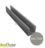 Duo Fuse U-profiel 27mm L:202cm stone grey