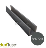 Duo Fuse U-profiel 27mm L:202cm graphite black