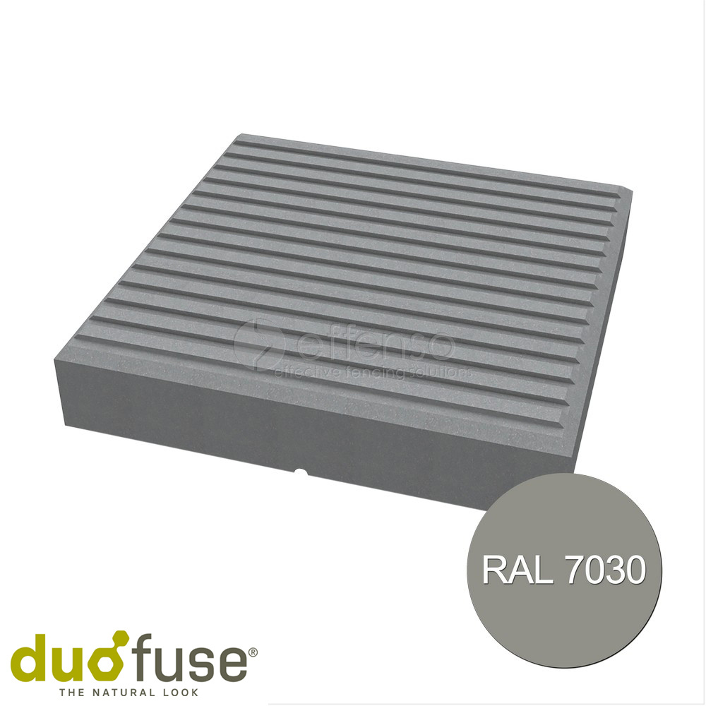 Duo Fuse Afdekkap Design 90mm stone grey