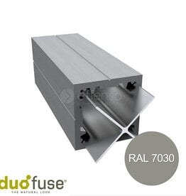 Duo Fuse Paal 90mm L:300cm stone grey