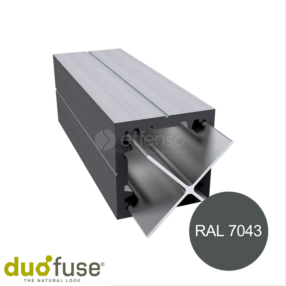Duo Fuse Paal 90mm L:300cm graphite black