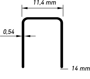 Effenso U-Grapas 53/14 para Fensowood