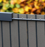 Fensoplate composite Fensoplate Composite Kit 2D PRO 6/5/6 H:163 cm L:250 cm Dark Grey
