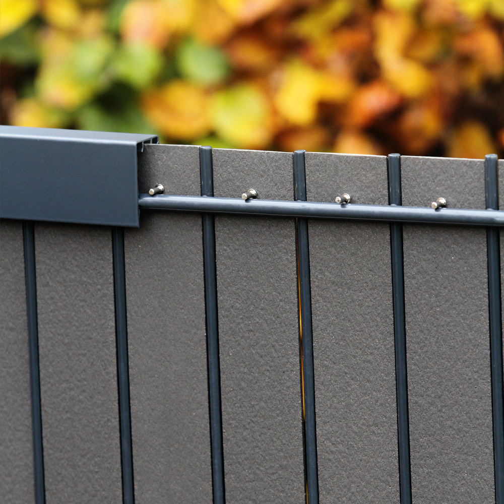 Fensoplate composite Fensoplate Composite Kit 2D PRO 6/5/6 H:163 cm L:250 cm Dark Grey