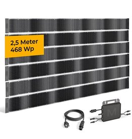 fensoband solar FENSOBAND SOLAR Photovoltaisches Sichtschutzstreifen h:19cm L:200 cm  Satz 1 gitter