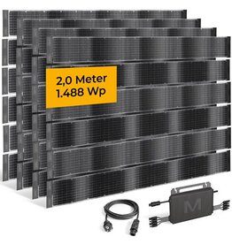 fensoband solar FENSOBAND SOLAR Photovoltaic Sight screen straps h:19cm L:200 cm  KIT 4 panels