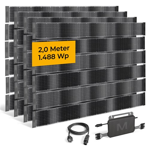 fensoband solar FENSOBAND SOLAR Photovoltaic Sight screen straps h:19cm L:200 cm  KIT 4 panels