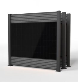 Fensolar FENSOLAR WPC KIT Trio 1200W H:180cm L: 5,55m Grey