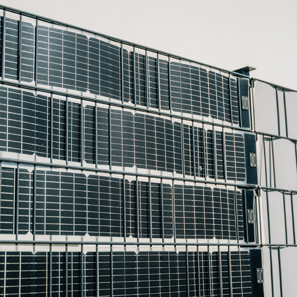 fensoband solar FENSOBAND SOLAR Photovoltaic Sight screen straps h:19cm L:250 cm  KIT 4 panels