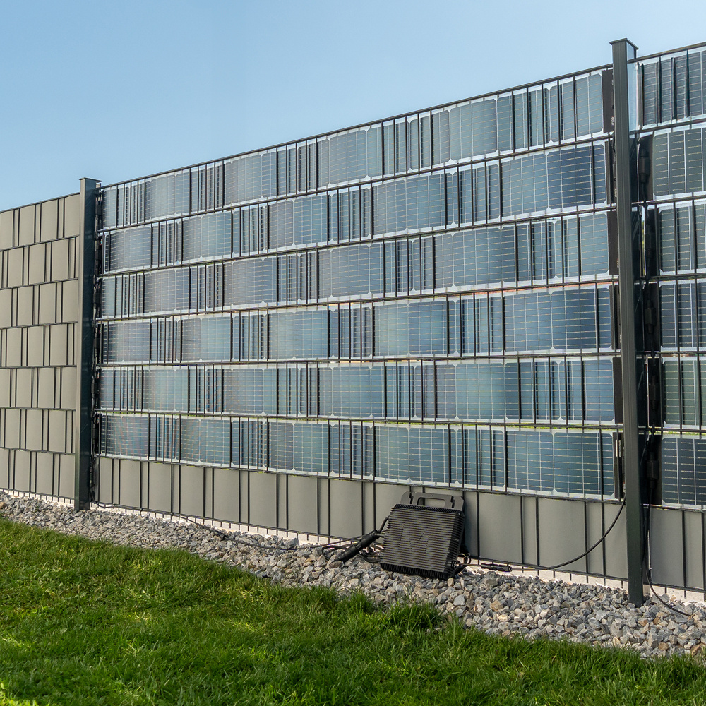 fensoband solar FENSOBAND SOLAR Photovoltaisches Sichtschutzstreifen h:19cm L:250 cm  Satz 4 gitter