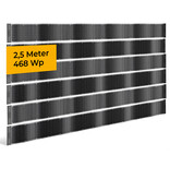 fensoband solar FENSOBAND SOLAR Photovoltaisches Sichtschutzstreifen h:19cm L:250 cm  6 Stück