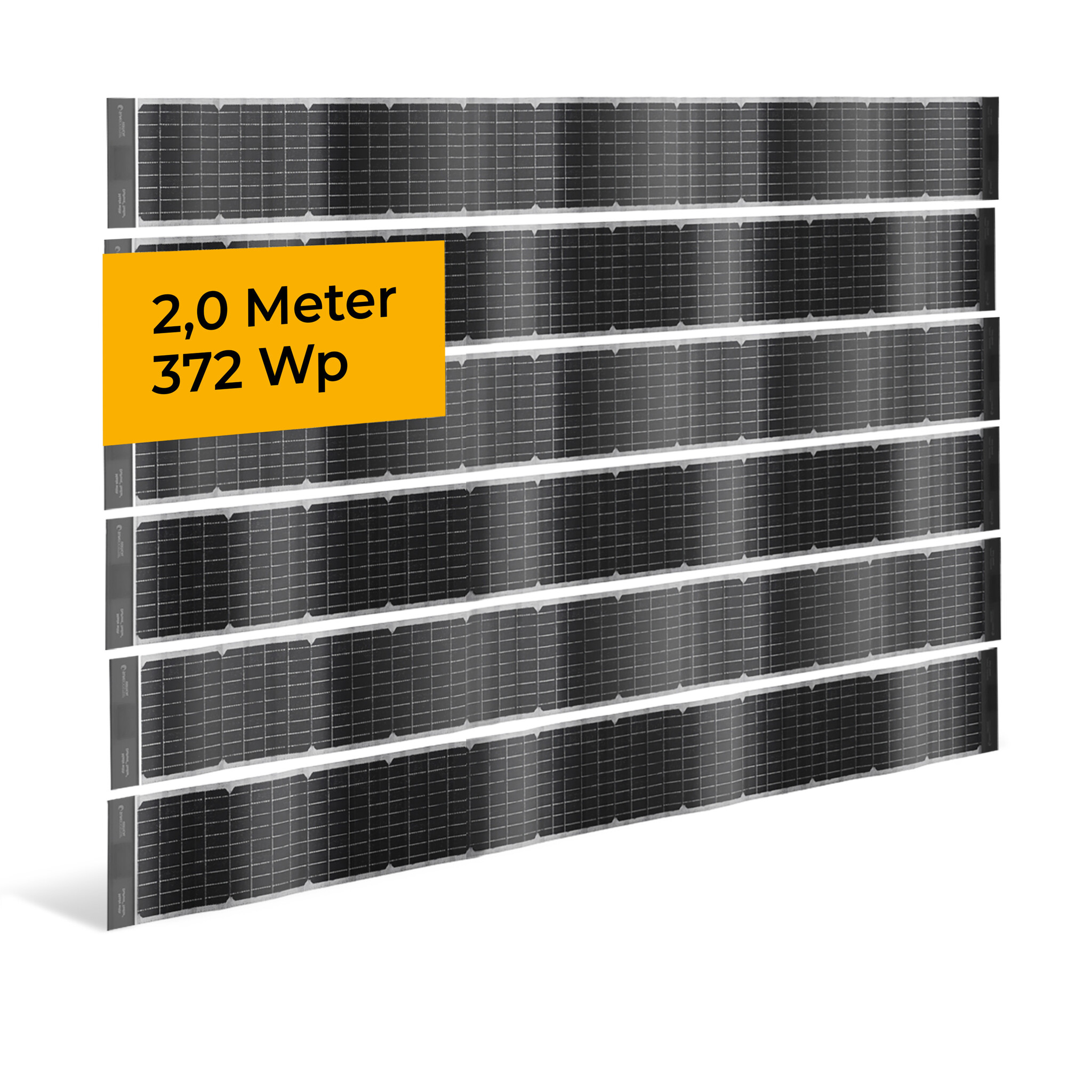 fensoband solar FENSOBAND SOLAR Photovoltaisches Sichtschutzstreifen h:19cm L:200 cm  6 Stück
