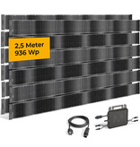 fensoband solar FENSOBAND SOLAR Bandes d'occultation photovoltaïque h:19cm L:250 cm KIT 2 panneaux